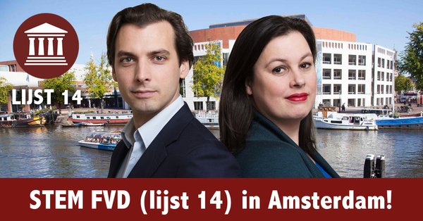 thierrybaudet's tweet photo. Stem vandaag Forum voor Democratie lijst 14 #FVD in Amsterdam! #fvd #gr2018 https://t.co/F4bkQEN1Gf https://t.co/RCfIpMfq7d