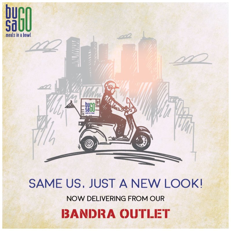 BUSAGO's tweet photo. Back to serving you delicious comfort food one bowl at a time – Order now! 
#BusaGo #Bandra #Revamped #Redesigned #Renovated #Outlet #MumbaiFoodies #ThingsToDoInMumbai #Swiggy #Scootsy #Zomato #Website #OrderOnline https://t.co/mT0yhoM1lM