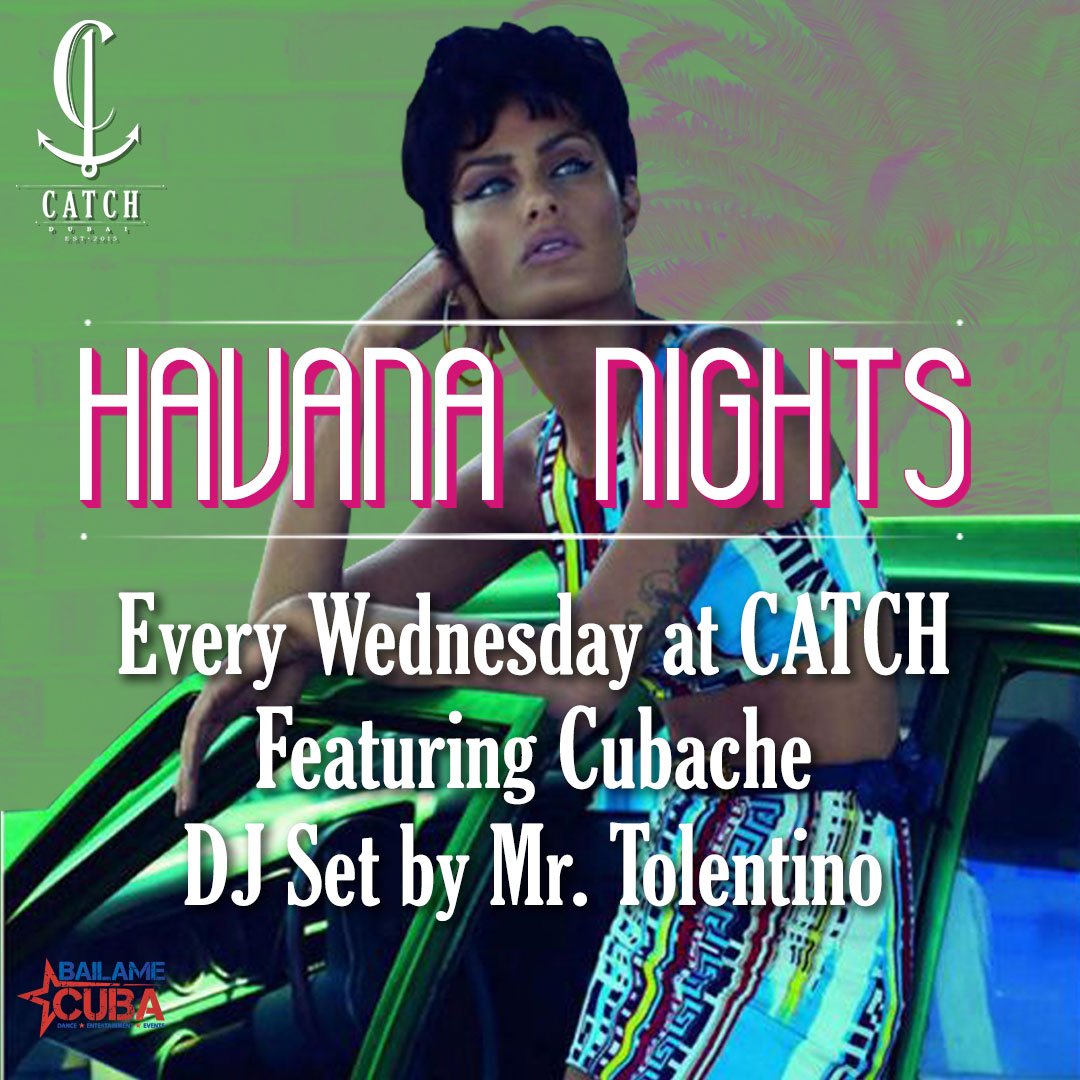 catchdubai's tweet photo. Havana Nights only at Catch Dubai.
For bookings call +971.4.357.1755 or email reservations@catchdubai.com
#HavanaNights #LiveMusic #SalsaDancing 
⚓
#CatchDubai #CatchRestaurants #CatchFamily #DubaiEats #BestRestaurantsDubai #BestSeafoodRestaurant https://t.co/oa6Nr2Y1RN