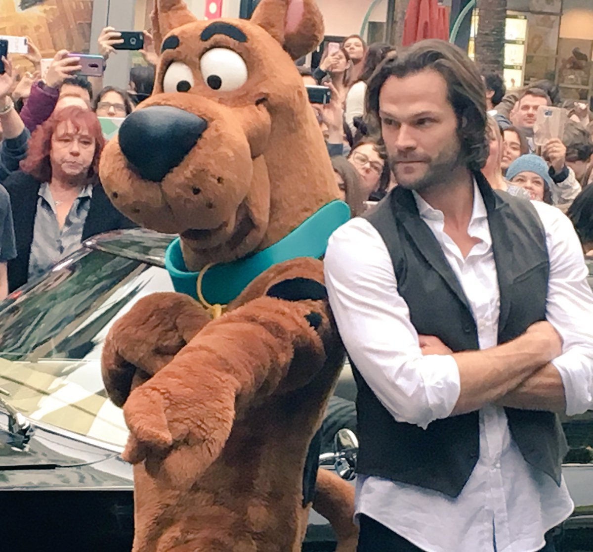 Jared_PL's tweet photo. 📸 | Zdjęcie Jareda ze Scoobym na #PaleyFest!
#Supernatural #Scoobynatural https://t.co/kRk0UHcc8T
