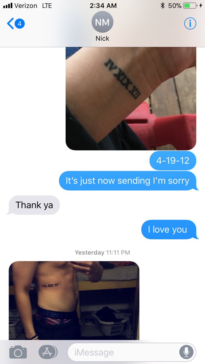 jo_23's tweet image. A couple years ago, I got a tattoo of the date I first got help... today my little brother got the same date on his ribs 😭 #mysupportsystem #mymotivation