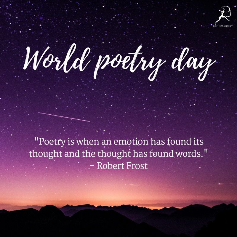 BloomsburyIndia's tweet photo. Happy #WorldPoetryDay you guys 😀💛 https://t.co/hlnAwy4S3N