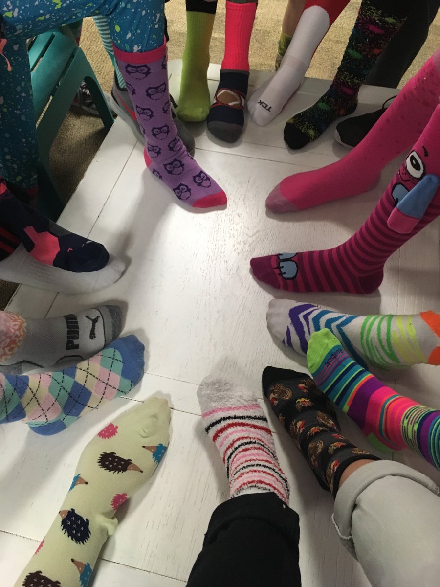 #Lotsofsocks  Ss raise awareness and  celebrate World Down Syndrome Day #wdsd18 <a href="/HJHPanthers/">HIJH Panthers</a>