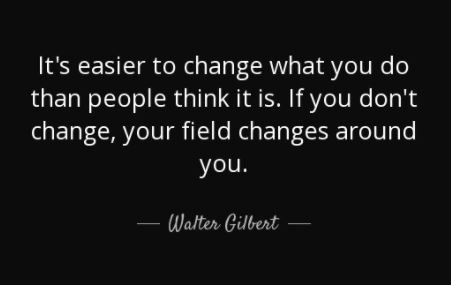  Happy \"Change\" Wednesday! Happy Birthday Walter Gilbert! 