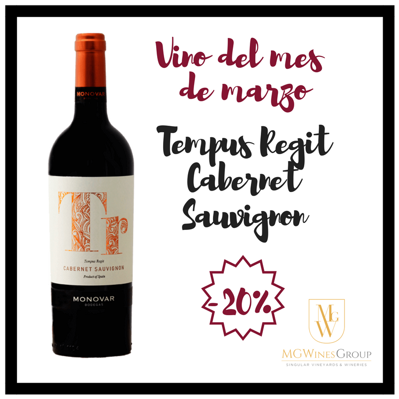 Con nuestro #vino del mes TR Cabernet Sauvignon prepara los maridajes primaverales perfectos con un 20% dto en nuestra tienda online bit.ly/VinoMarzoTRCab…