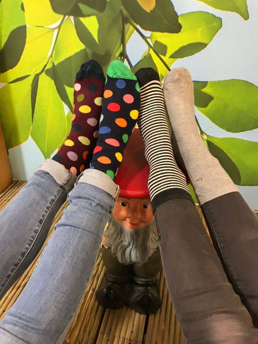 EmployeeSSFF's tweet photo. In honour of World Down Syndrome Day, employees in our Harrogate office of FinancialForce are participating in #LotsOfSocks wearing bright socks, printed socks, mismatched socks, long socks ... all kind of socks,  as well as a scrummy Bake Sale in aid of Sunshine &amp; Smile #WDSD18 https://t.co/xmObO0Ragm