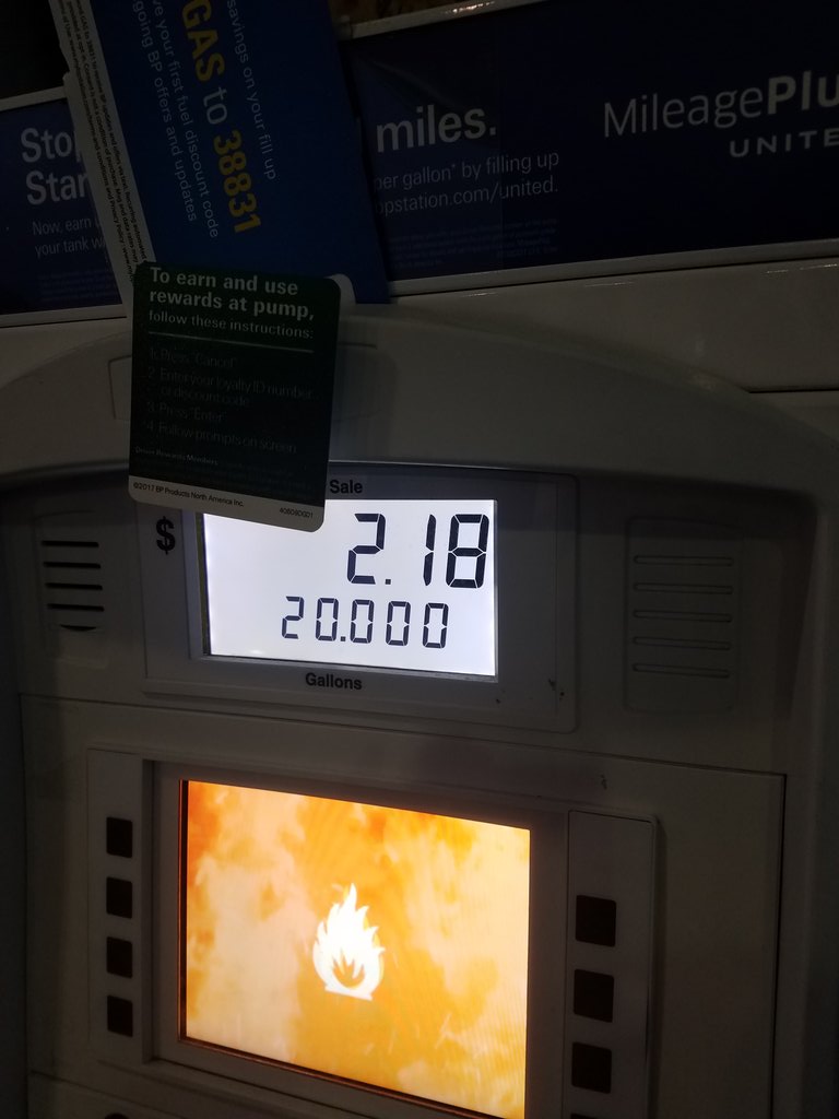 JasonCfhschorus's tweet photo. So this happened today...filled up the truck for $2.18 #bprewards https://t.co/OmdOUaf1AX