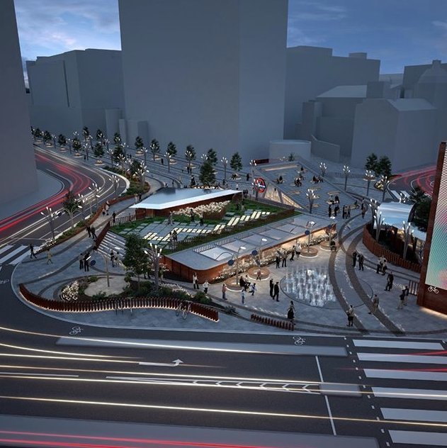 oldstdistrict's tweet image. It's been whittled down to just four designs for the Old Street “iconic gateway”. Find out more from the judges decision here: bit.ly/2FQrGW3