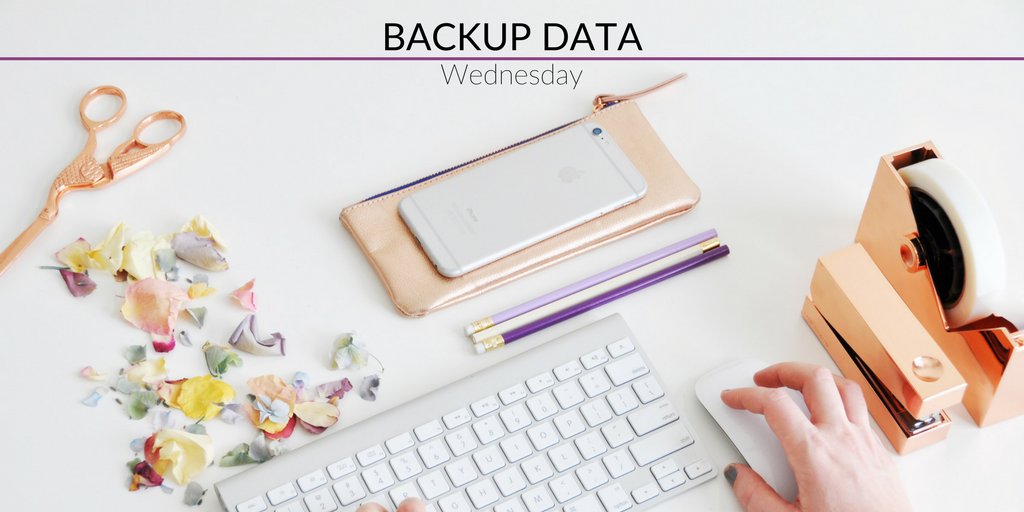 simplifydays's tweet image. Daily Reminder! It's Backup Data Wednesday. Simplify w/ this routine. Read more here &amp;gt;&amp;gt; bit.ly/2FSzxRP