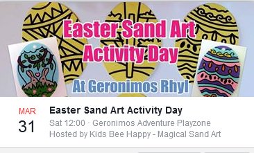 rhyl_palacefun's tweet photo. Our #Easter #events are only round the corner, #twoevents #EasterSaturday, and #EasterSunday #SandArt and #EasterEggHunt #treasurehunt #Geronimosrhyl @CommunityofRhyl @SoundRadioWales @RhylCUSoon @RhylNinja @RhylTownCentre @RhylBusiness #dontmissout #kidsfun #somethingtodo https://t.co/KFoMleNkEf