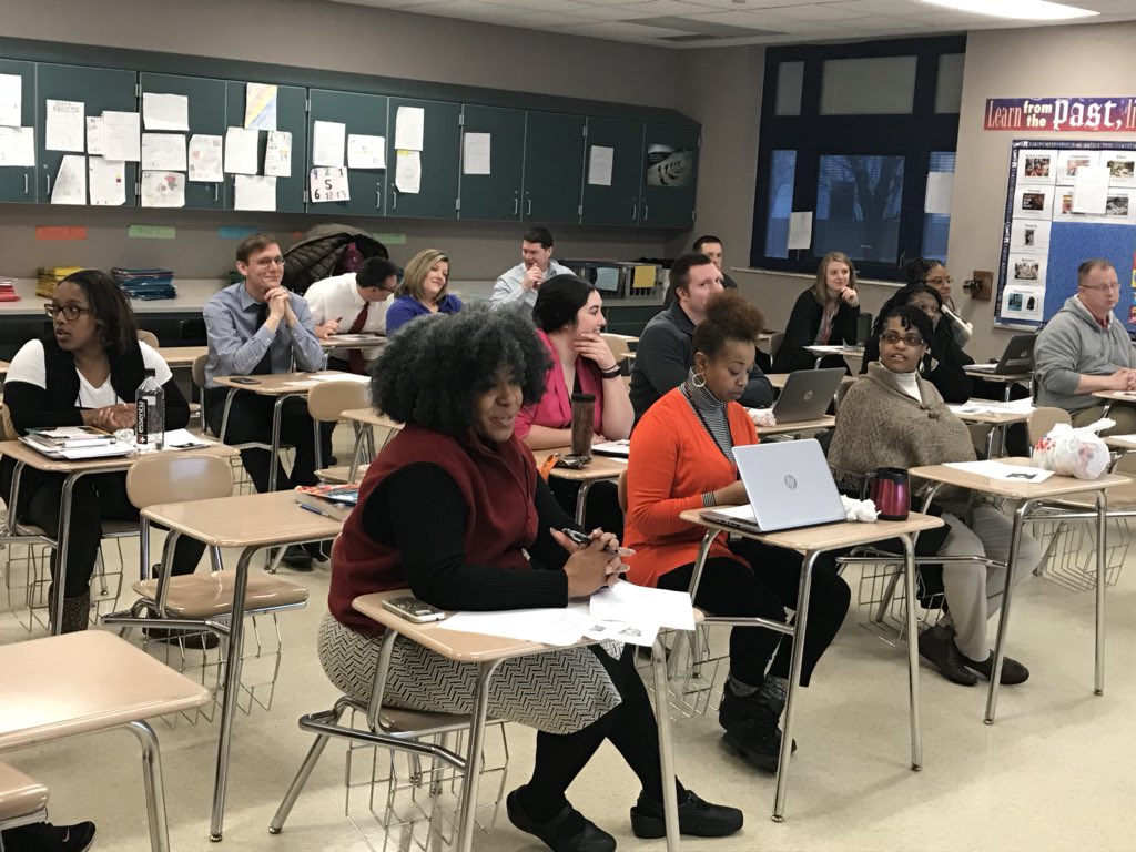 Excellent collaboration during PLC today!  <a href="/LincolnMS_Pike/">Lincoln MS</a>