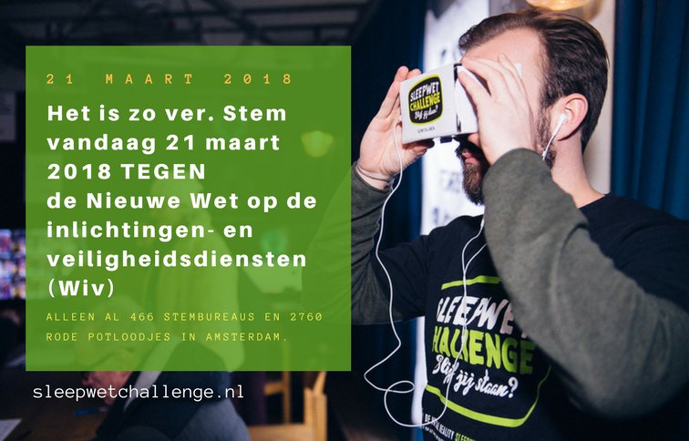VR_challenge's tweet photo. Het is zo ver! Maak vandaag gebruik van je stemrecht. #levenineendemocratie #sleepwet #wiv #referendum #21maart #stemmen #vrijheidvanmeningsuiting #privacy #stemrecht https://t.co/oUesuY6Z3K