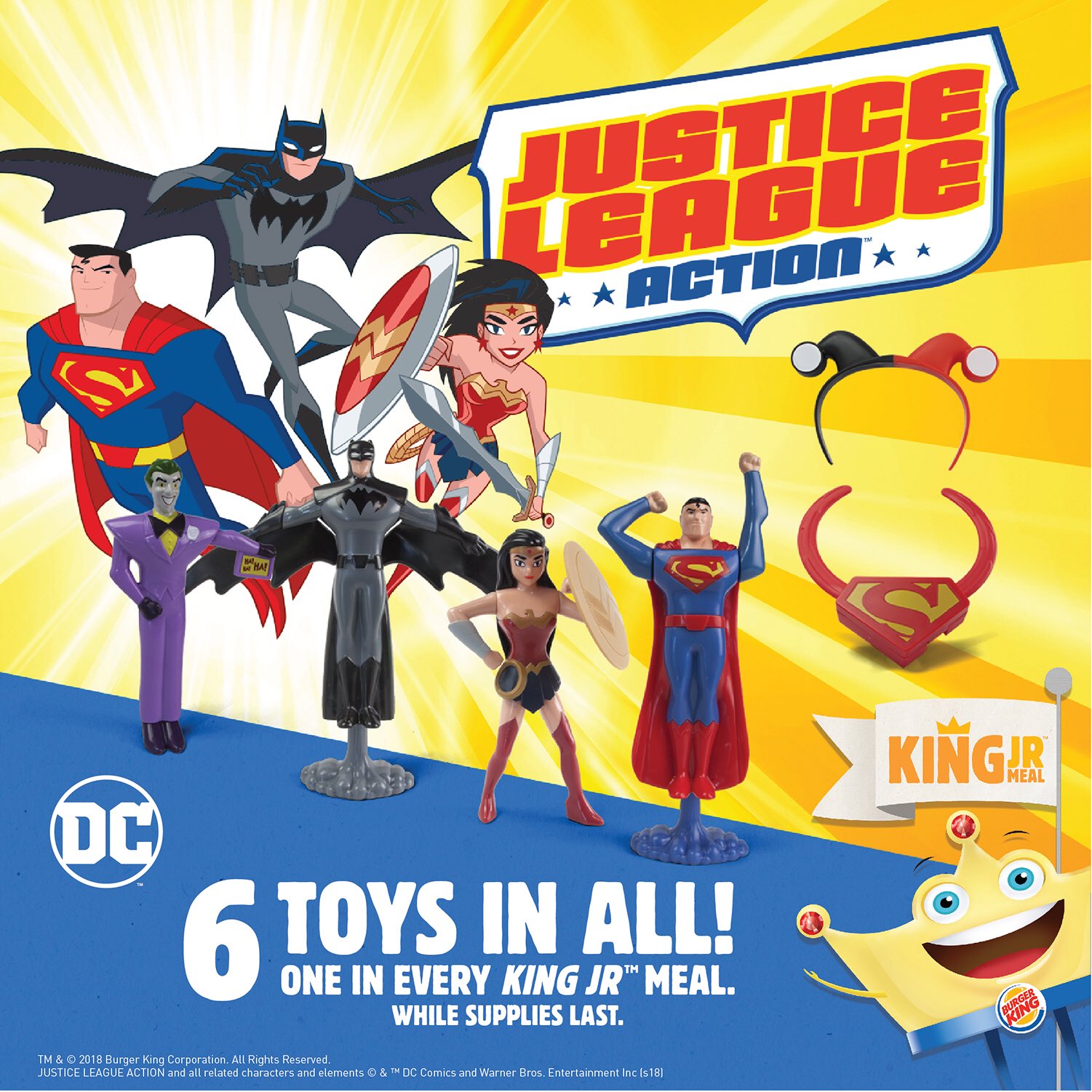 Burger King Brunei on X Ready to dish out some Justice into your King Jr meal Now you can with the brand new Justice League Action toys Now available in every King