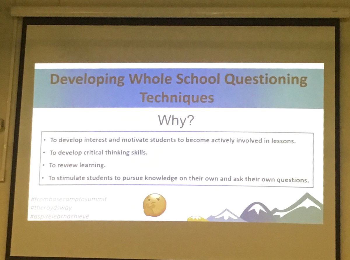 Royds_Hall_TL's tweet photo. Great T&amp;L briefing this morning exploring questioning - thanks Mr Bateman and Miss Libotte.👍🏻👍🏻 https://t.co/6lhzdqN2c5
