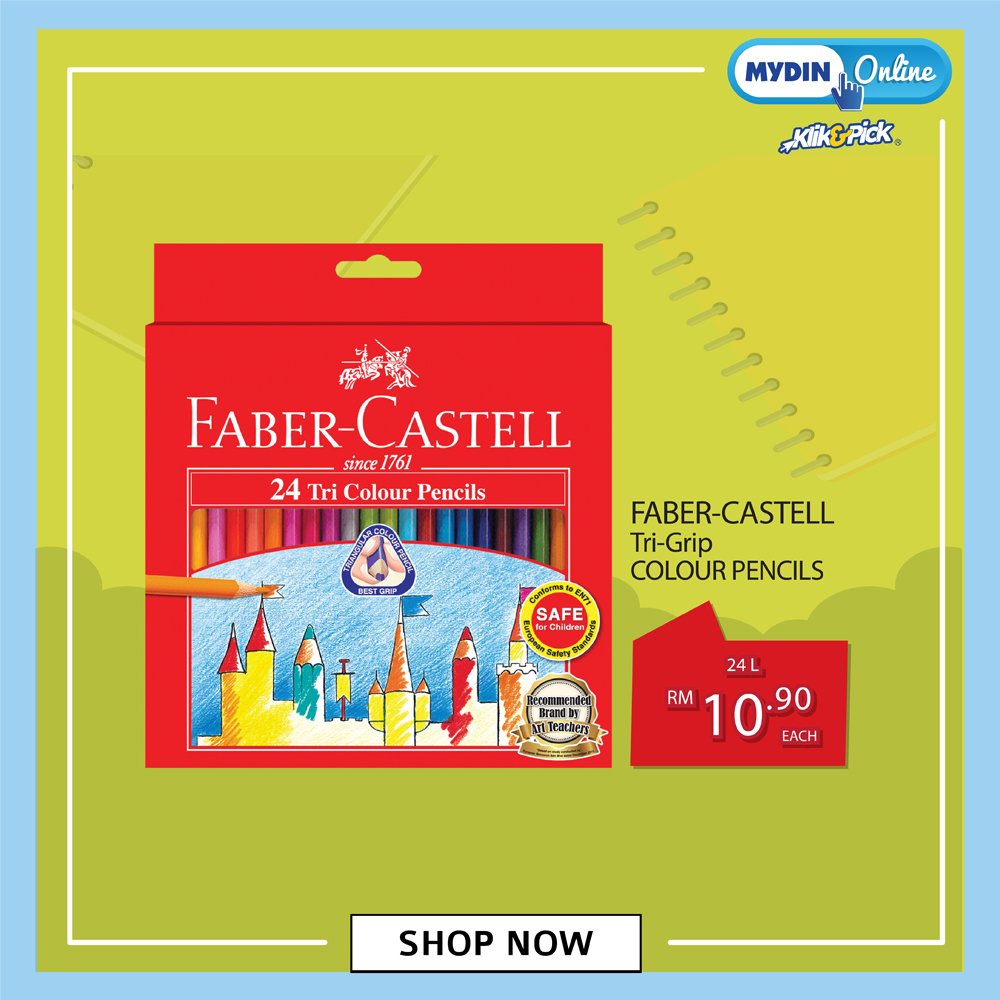 Mydin Malaysia On Twitter Fine Quality Color Pencils It S Definitely Fabercastell Grab Office School Needs Now With Mydin Klik Pick Collect Meriah Card Points While Shop With Mydin Online Home Delivery