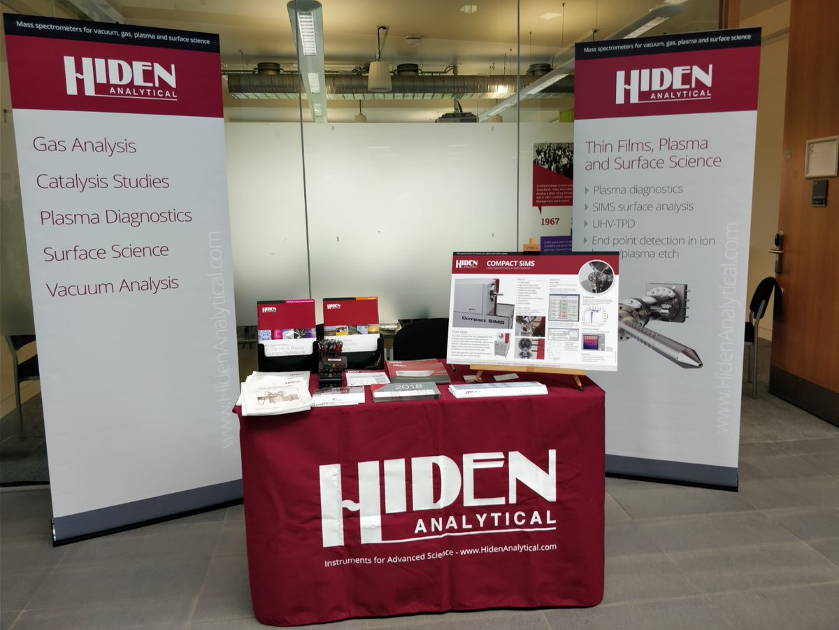 HidenAnalytical's tweet photo. Hiden Analytical are currently exhibiting at the fifth edition of the #ECNF #ECNF2018 | 20th - 21st March | Cranfield, UK. Visit Colin Robertson on the Hiden stand to find out more about our range of products #nanofilms #nanotechnology #R&D #ALD #CVD #MBE #hipims #cranfield https://t.co/05w5mAfwO8