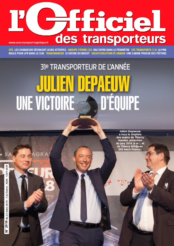 OThebdo (@othebdo) on Twitter photo La "Une" de cette semaine !
Julien Depaeuw, une victoire d'équipe !
#Transporteur2018
<a href="/TwitJDep/">Depaeuw Julien</a>
<a href="/ThierryHautier/">thierry hautier</a>
<a href="/IvecoFrance/">IVECO France</a> La "Une" de cette semaine !
Julien Depaeuw, une victoire d'équipe !
#Transporteur2018
<a href="/TwitJDep/">Depaeuw Julien</a>
<a href="/ThierryHautier/">thierry hautier</a>
<a href="/IvecoFrance/">IVECO France</a>