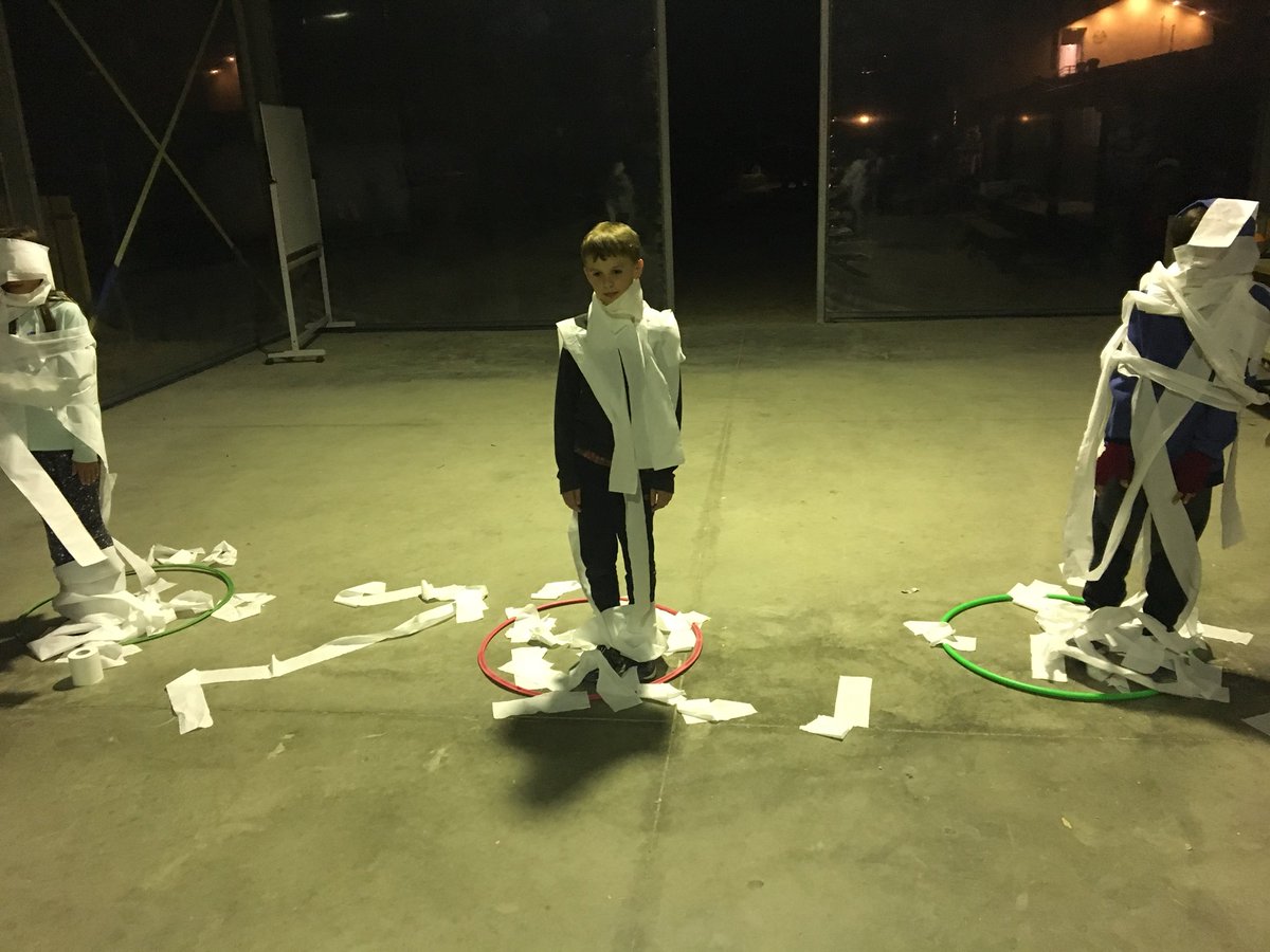slblackburnsth's tweet photo. Turning our friends into Mummies! I wonder who they are!?!? π§ββοΈπ§ββοΈπ§ββοΈ#SeniorsCamp #Jen #Pat #Simon https://t.co/Ygsj95zvyP