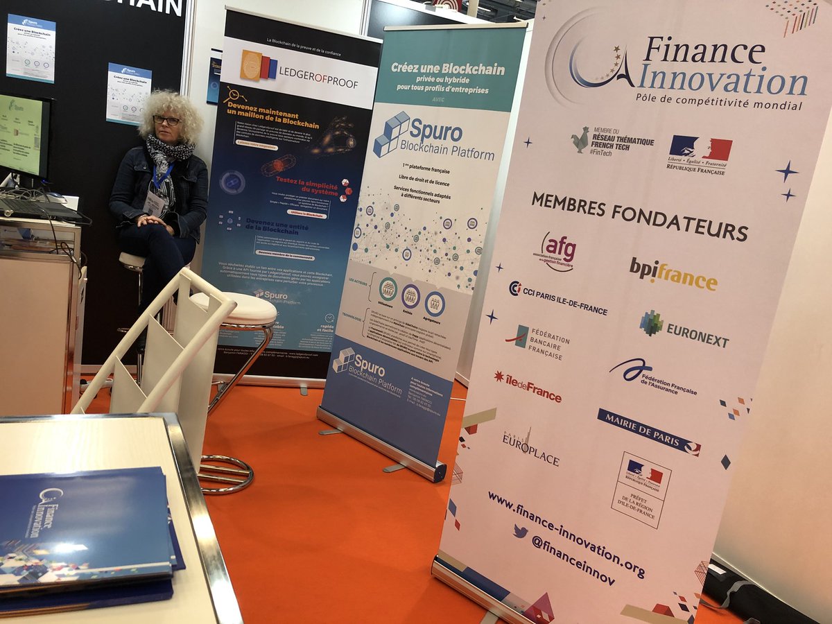 financeinnov's tweet photo. Le pôle FINANCE INNOVATION à son stand au salon @IoTWorldParis1 , au #BlockchainCorner !👍🔹🔸 venez donc nous voir !🤗 https://t.co/jJHqua1JcV
