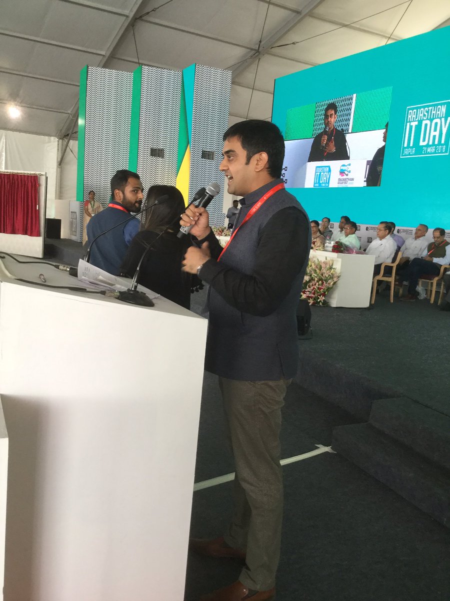 Mr. Ajit Sharma, Co-Founder <a href="/Inc42Asia/">Inc42 Asia</a> sharing the journey of Digital Yatra #FutureIsHere