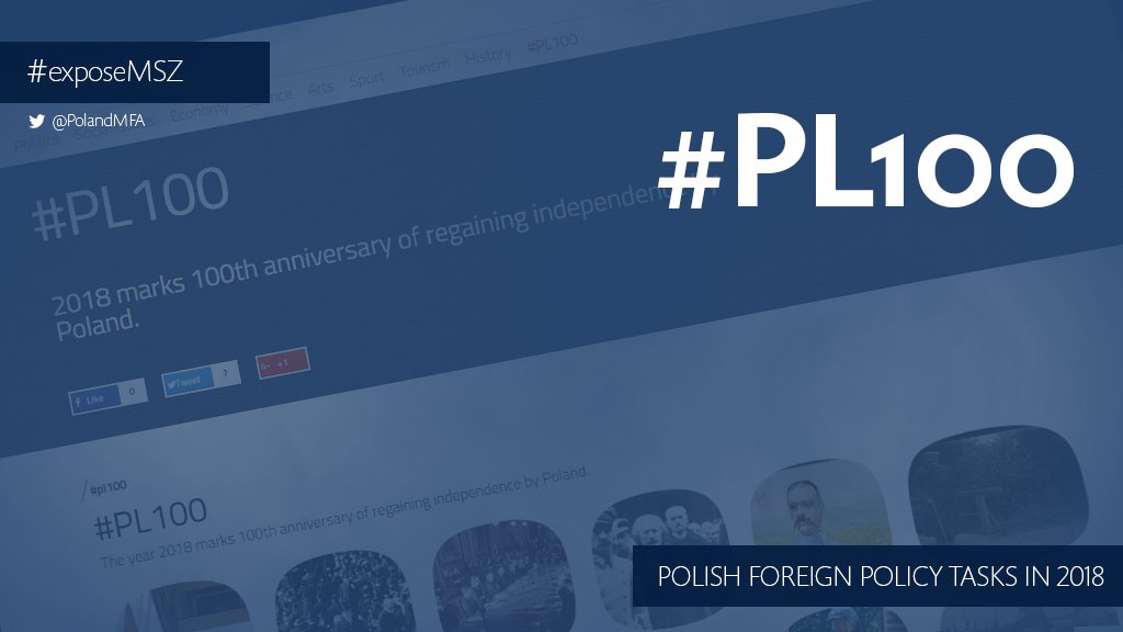 PolandMFA's tweet image. In the year of #PL100, we are planning a number of measures to promote @Poland’s culture and political traditions, with a special focus on the civilizational heritage of #Poland🇵🇱 as one of Europe’s oldest parliamentary democracies.

#exposeMSZ