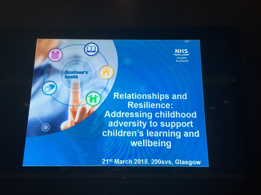 GailNowek's tweet photo. Excited to be at the Relationships and resilience conference in Glasgow this morning!#ACEsScot @EducationScot @ NHS _CYPF https://t.co/8inVSg0z9U