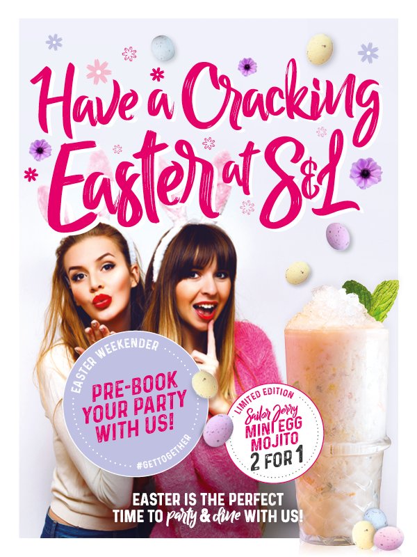 SlugHanover's tweet image. It's all about being with your friends and family this Easter! Why not pre-book a table and enjoy our 2/3 course menu or our Breakfast sharer makes the perfect brunch before starting your day! Book today!

#easterweekender #happyeaster