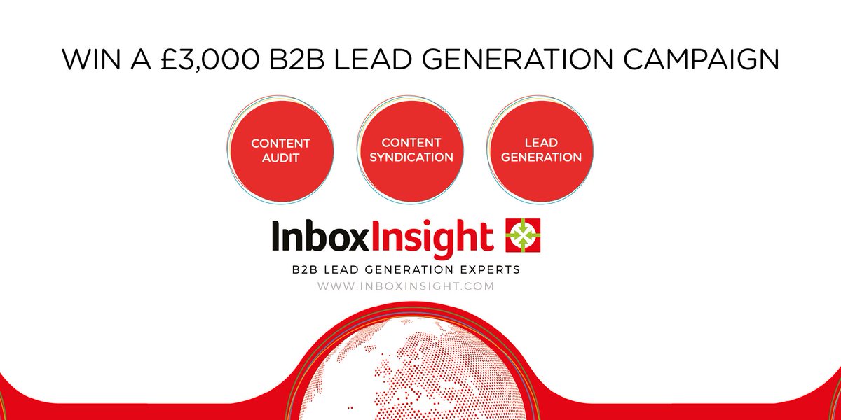 The__IC's tweet photo. Win a £3,000 B2B Lead Generation campaign! @inboxinsight are exhibiting at stand 1112 and exclusive to the event you could win your own campaign.  @MarketingExpoUK #MarketingExpo18 https://t.co/oree0xgjZ7