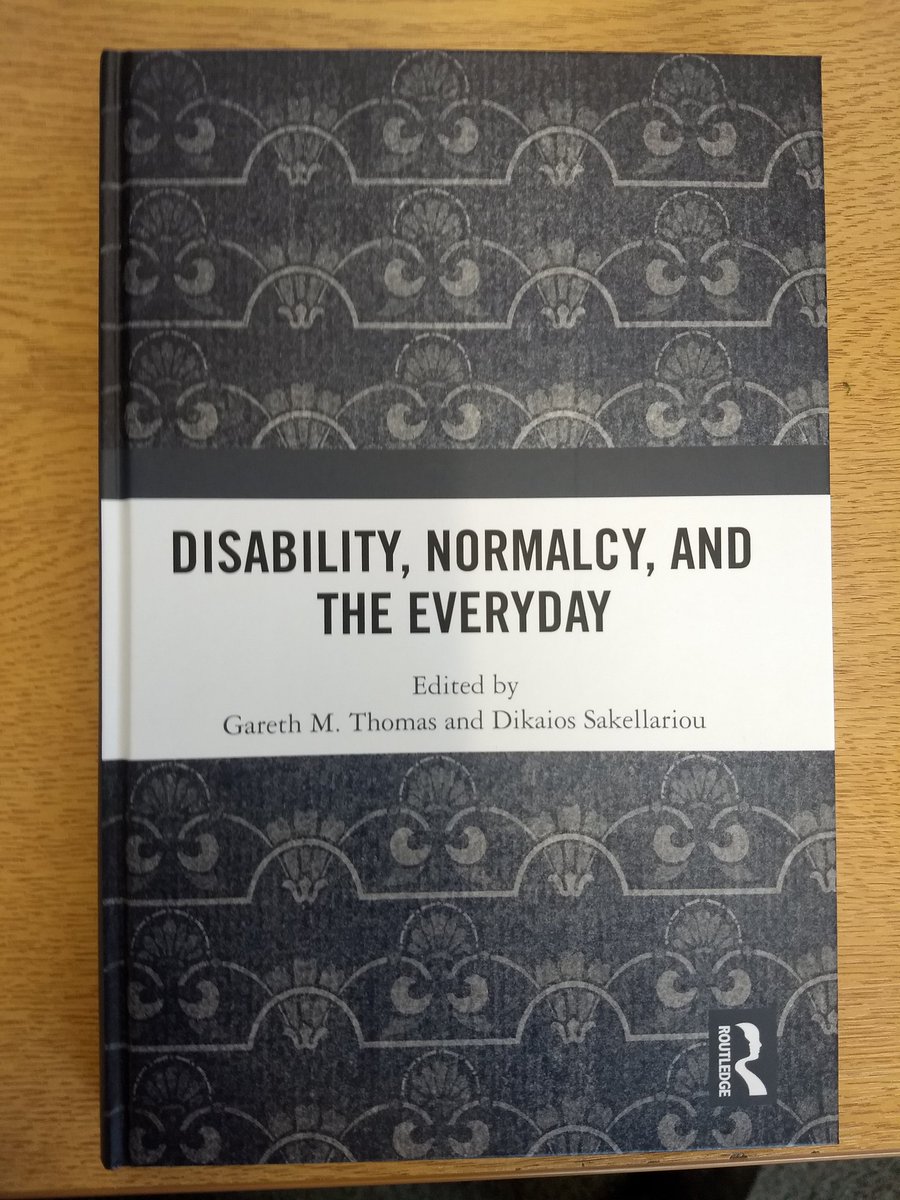 Congrats to @gmt_88 on the publication of Disability, Normalcy, and the Everyday <a href="/CUSocSci/">Cardiff University School of Social Sciences</a> <a href="/routledgebooks/">Routledge Books</a>