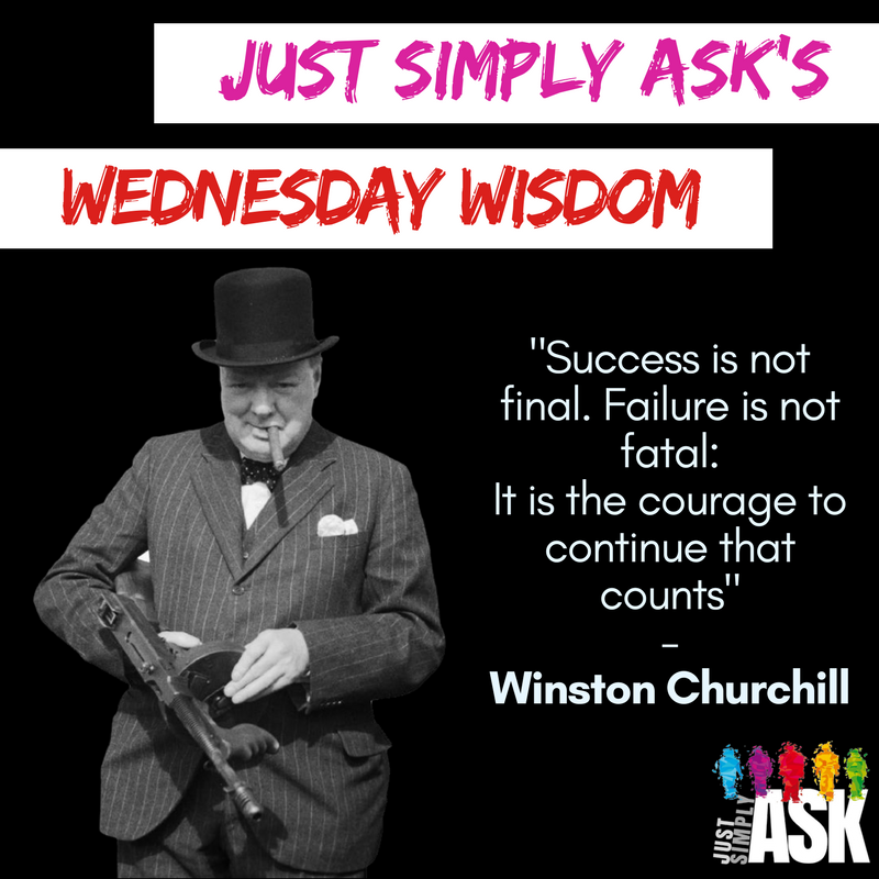 justsimplyask_'s tweet photo. #WednesdayWisdom
"Success is not final. Failure is not fatal:
It is the courage to continue that counts"
- Winston Churchill
#JustSimplyASK https://t.co/Y4tubsncO0