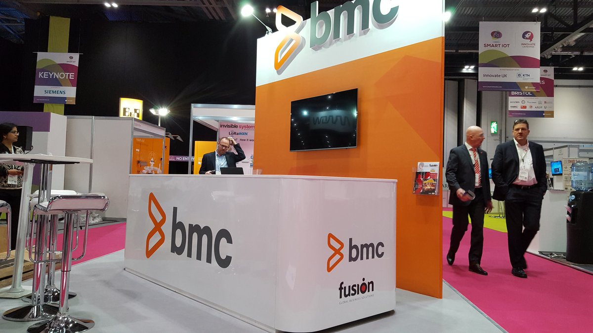 At the #ExCel for #SmartIoT come and see us on the @BMCSoftware stand to discuss some of the innovative work we have done with #ServiceManagement in the #IoT space. 
@GaryPruden3 and @HrishiNandedkar will be presenting this morning - Systems Integrators & Manufacturers theatre.