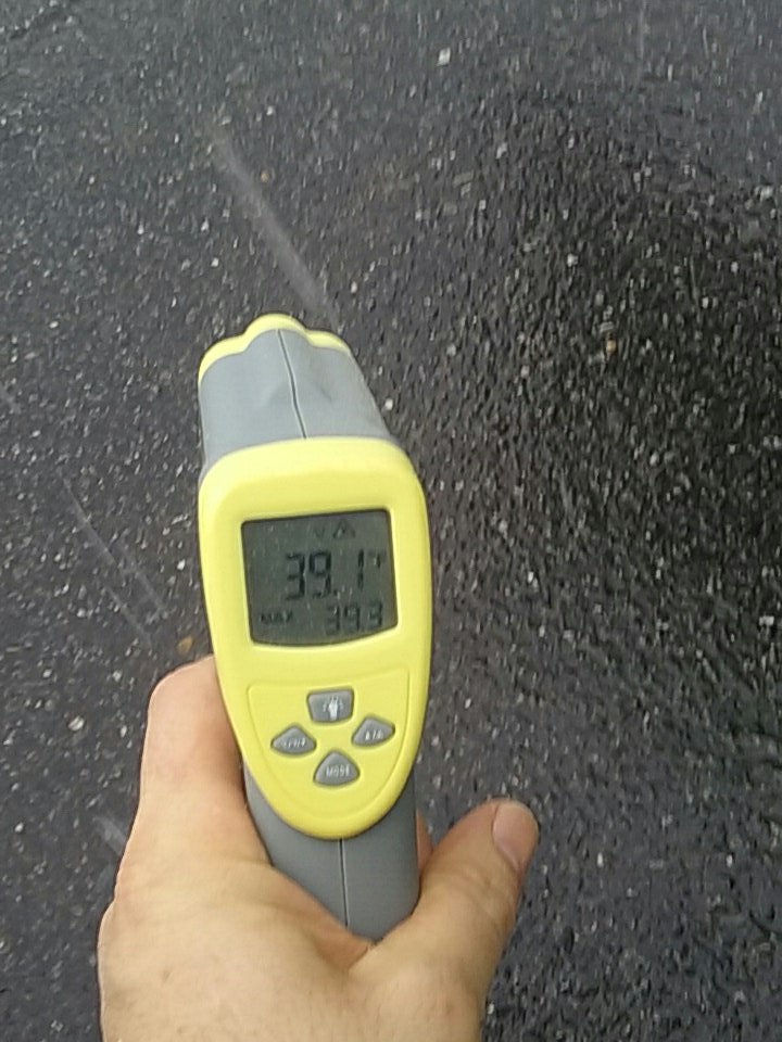 SciCoachOv's tweet photo. @WSFCS_Science ground temperatures on the south side of Winston-Salem #WSFCSWEATHER @TimBuckleyWX https://t.co/RzifEZBPot