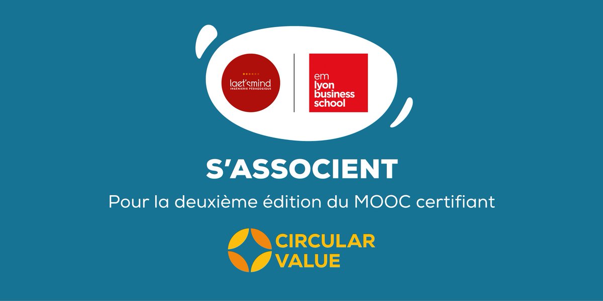Découvrez le #MOOC Circular Value: Eco-Conception et #recyclage, nouvelles opportunités stratégiques, animé par <a href="/LAETSMIND/">Laet'smind</a> et certifié par <a href="/EMLYON/">emlyon business school</a> ! 
Plus d'infos sur bit.ly/2GqpLoc 

#economiecirculaire #earlymakers #MOOCCV #ecologie