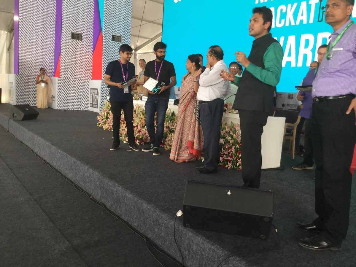 Second Runner up of Rajasthan Hackathon 4.0 is team Swift Ace