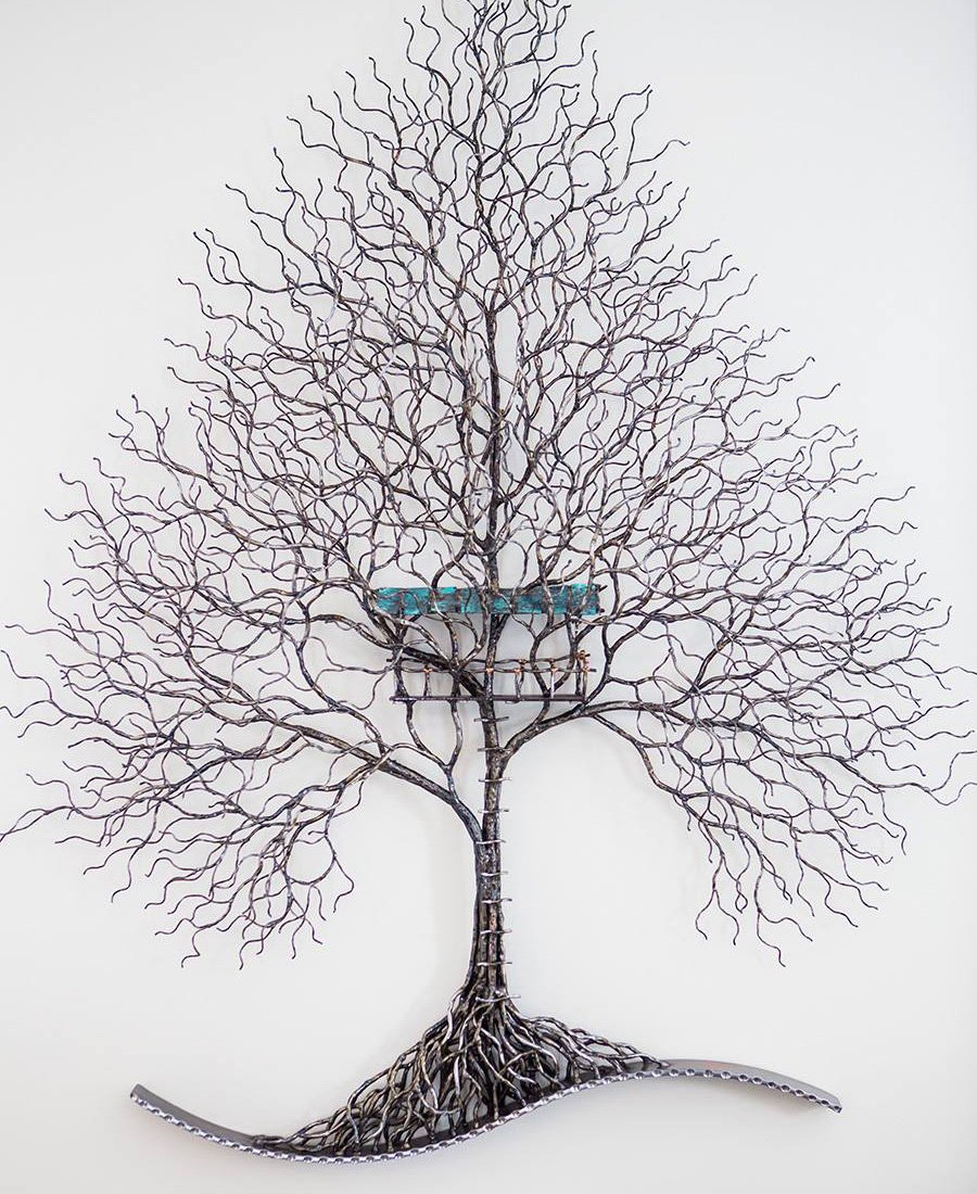 acttwohome's tweet photo. It is always a thrill to decorate or stage with metal sculptures from Mike Fitzsimmons​. This amazing piece titled "My First House" is 58" tall by 43" wide. It is currently available for sale and can be viewed at Gerber Homes​ model home in Fairport. 
#fitzart #interiordesign https://t.co/71QtIdHHoV