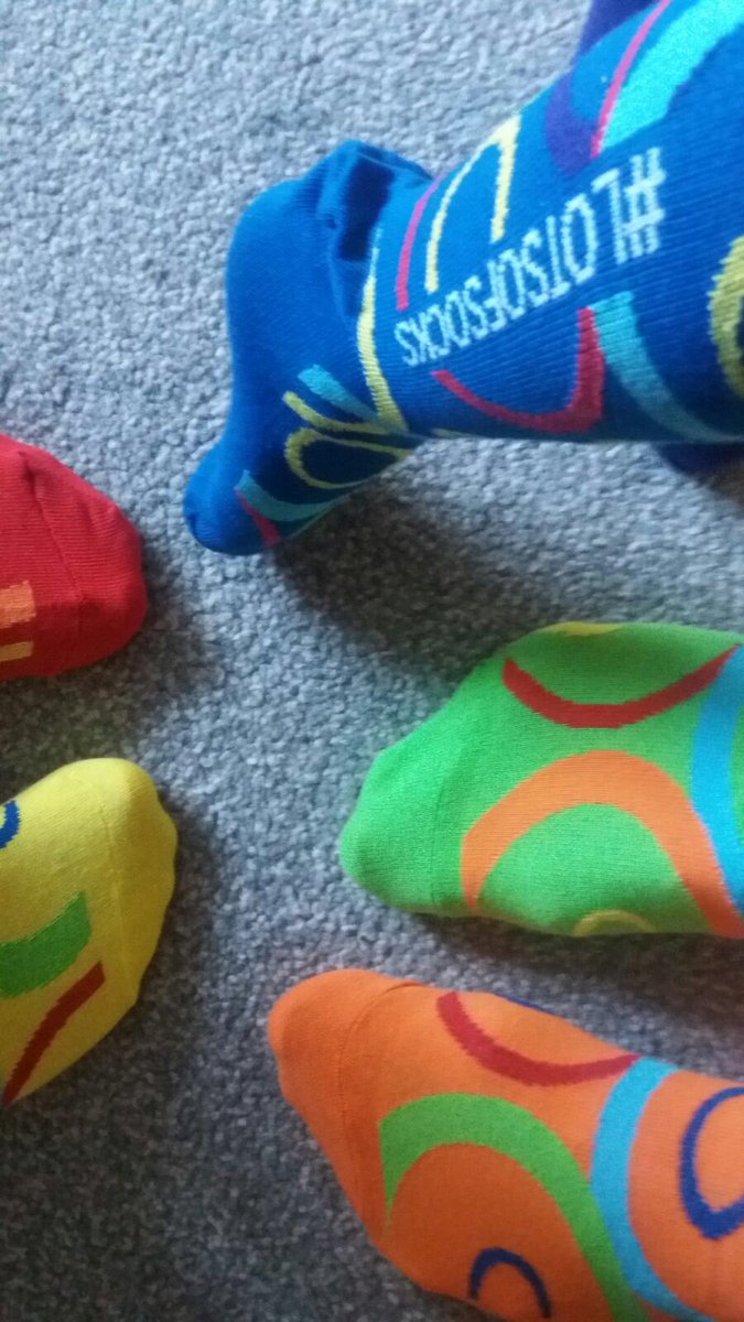 Katie_Snook's tweet photo. Putting our best feet forward for  #WDSD18 #LotsOfSocks https://t.co/r84Ywwpk3H