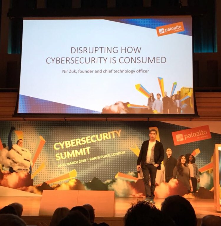 KromeTech's tweet photo. Interesting presentation from @PaloAltoNtwks founder @nirzuk talking about “Disrupting how Cybersecurity is consumed” #CSSUK #CyberSecurity https://t.co/jmvqcTu1UB