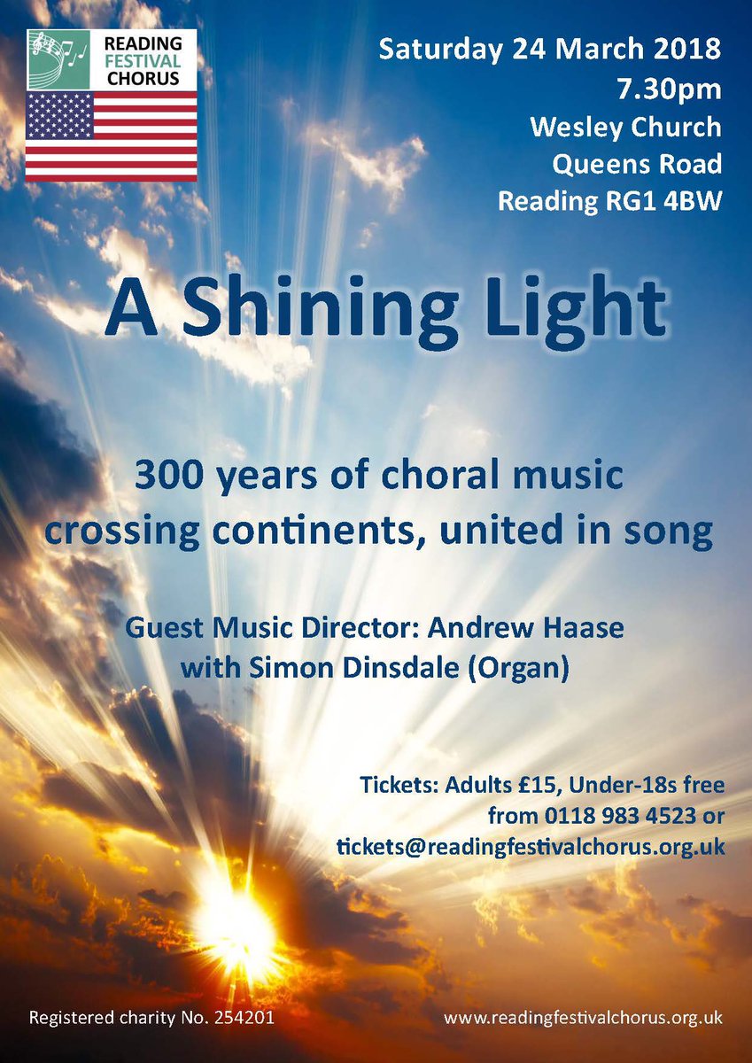 ReallyFabChoir's tweet photo. We are in the final countdown to our fabulous spring concert. #ashininglight #singforspring Tickets still available from tickets@readingfestivalchorus.org.uk https://t.co/ckdC4fEX79