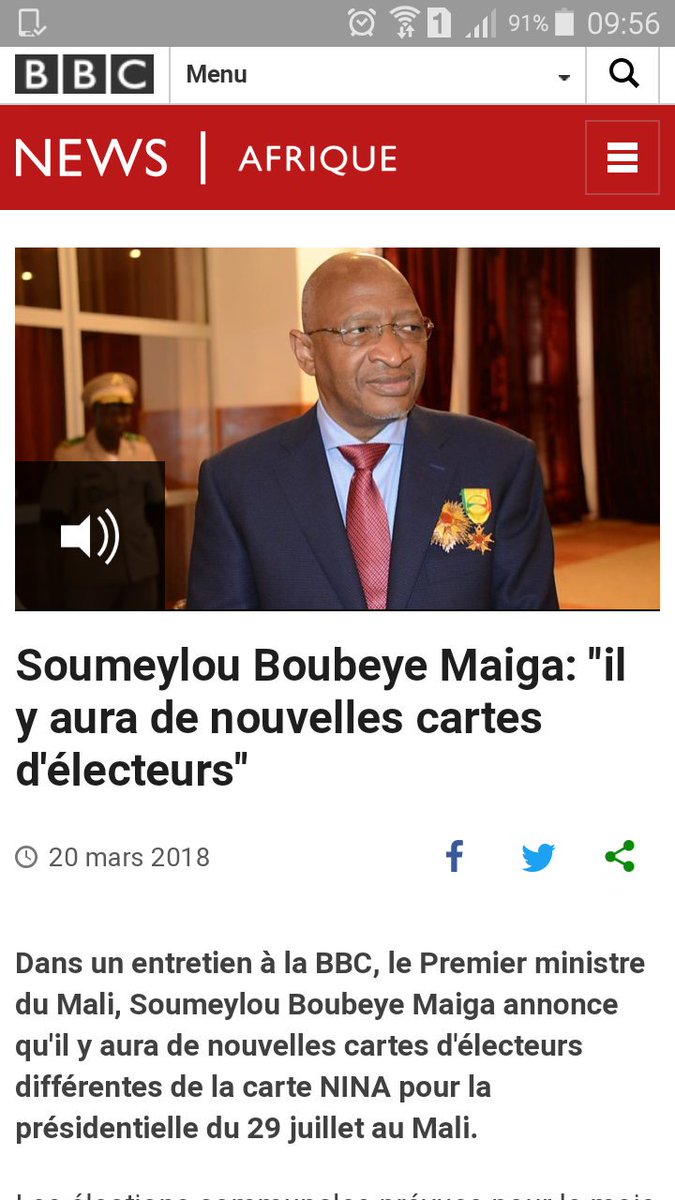 Araba_Coulibaly's tweet photo. " De nouvelles cartes d'électeurs différentes de carte Nina pour la présidentielle "

Nombreux sont ceux qui n'ont pas eu leurs cartes Nina, est qu'on peut prétendre la disponibilité de la nouvelles cartes d'ici juillet ?

@PresidenceMali 
@GouvMali 
@SBoubeye https://t.co/saoweLaILL