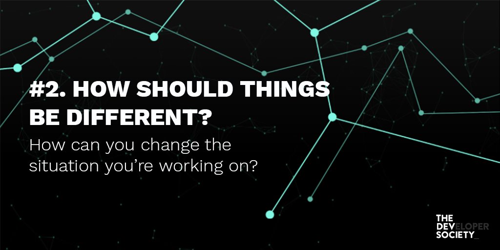 7 things to think about for NGOs when working with a designer. #2 of 7: How should things be different? medium.com/@devsociety_/a… #notforprofit #techforgood