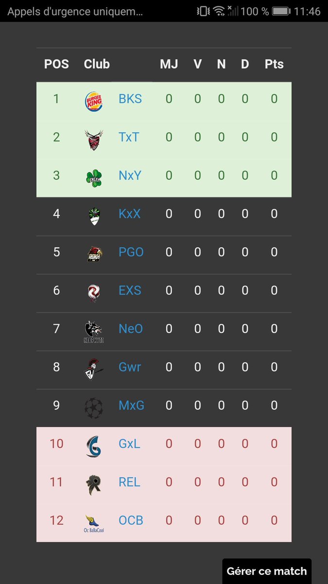 TxTalFootball's tweet photo. Nouveau tableau pour la Ligue 2 XVPG France !! Début dès ce soir contre la @BK_eSports_FC et la @RoKhPGO !! Essayons de prendre les 6 points directement !! @Selin_62_ @MythicSarI2I @PeterPedroBully @KillerOfSoul2 @JordanSaget24 https://t.co/pGkawYA4my