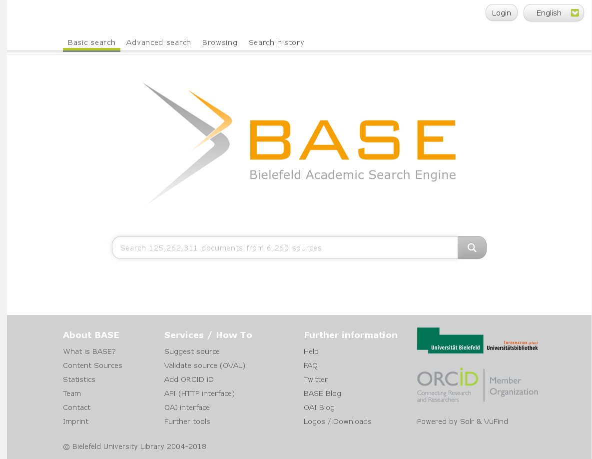 X \ Search Engine BASE / @base@openbiblio.social ב-X: "Our new web search  interface is online - try it at https://t.co/oamzvcPElv #BASE  https://t.co/5Yf3w1iP7M"