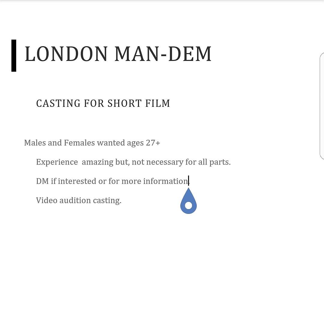 #LondonManDem #ShortFilm #Casting  #CastingCall #BritishShort #BritishFilm #Cast #Location #Set  #LondonCasting #Auditions #FilmRole #BAME #LondonTing