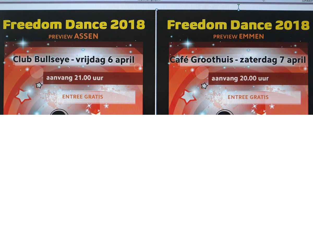 Freedom Dance Previews 6 april Club Bull's Eye Assen, 7 april Groothuis Emmen
#djtalent <a href="/bfdrenthe/">Bevrijdingsfestival Drenthe</a> <a href="/KunstCultuur/">Stichting Kunst & Cultuur</a> #talentblik