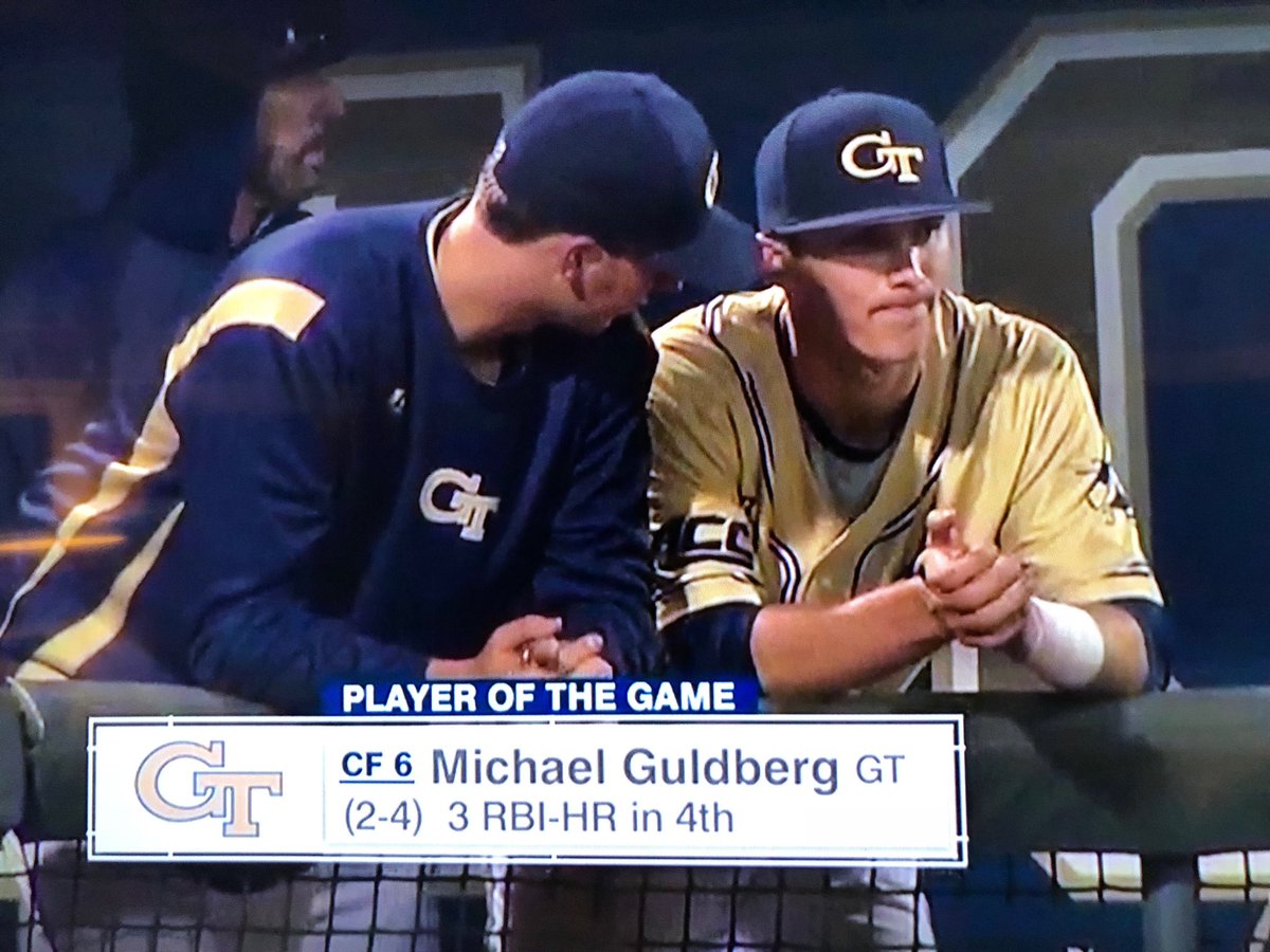 Here’s just one of the reasons I’m proud of this young man. Great 6-4 win for Georgia Tech over #9 ranked Auburn last night!