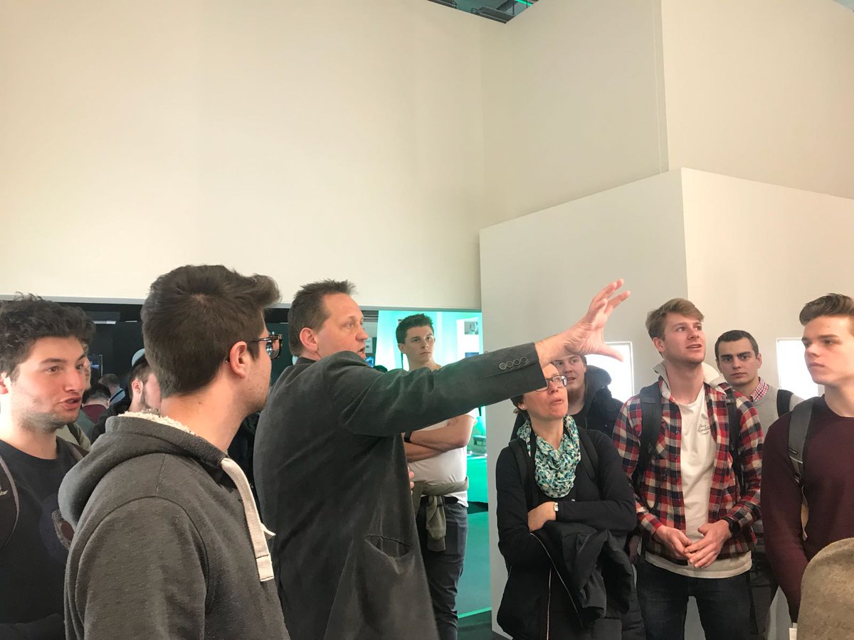 MEGAMANGlobal's tweet image. It's a pleasure being with the students and lecturer Mr. Peter Van Hour from UCLL, Diepenbeek, Belgium today @Light_Building 2018 as we take them through a special tour and let them take many inspiration of #light from our stand.

#LB18 #LB2018 #lighting #LEDLighting