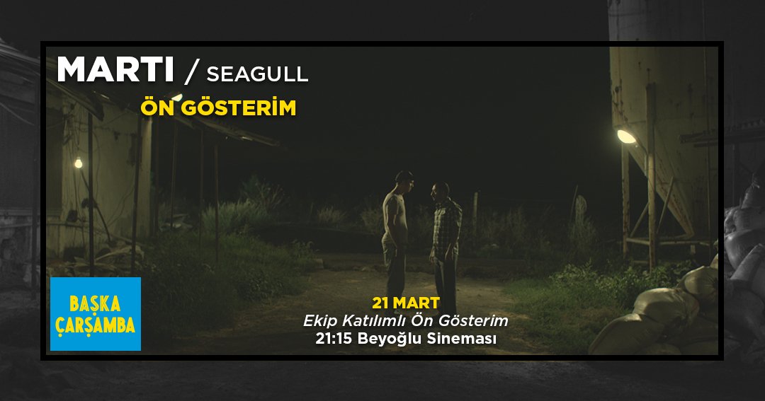 Baska_Sinema's tweet photo. >> @MartiFilmi Ekip katılımlı ön gösterimi bu akşam #BaşkaÇarşamba'da! @BeyogluSinemasi'ndaki gösterim için biletler @mobilet üzerinden alınabilir: https://t.co/C65NhMgFpx https://t.co/PvsoVnZGja