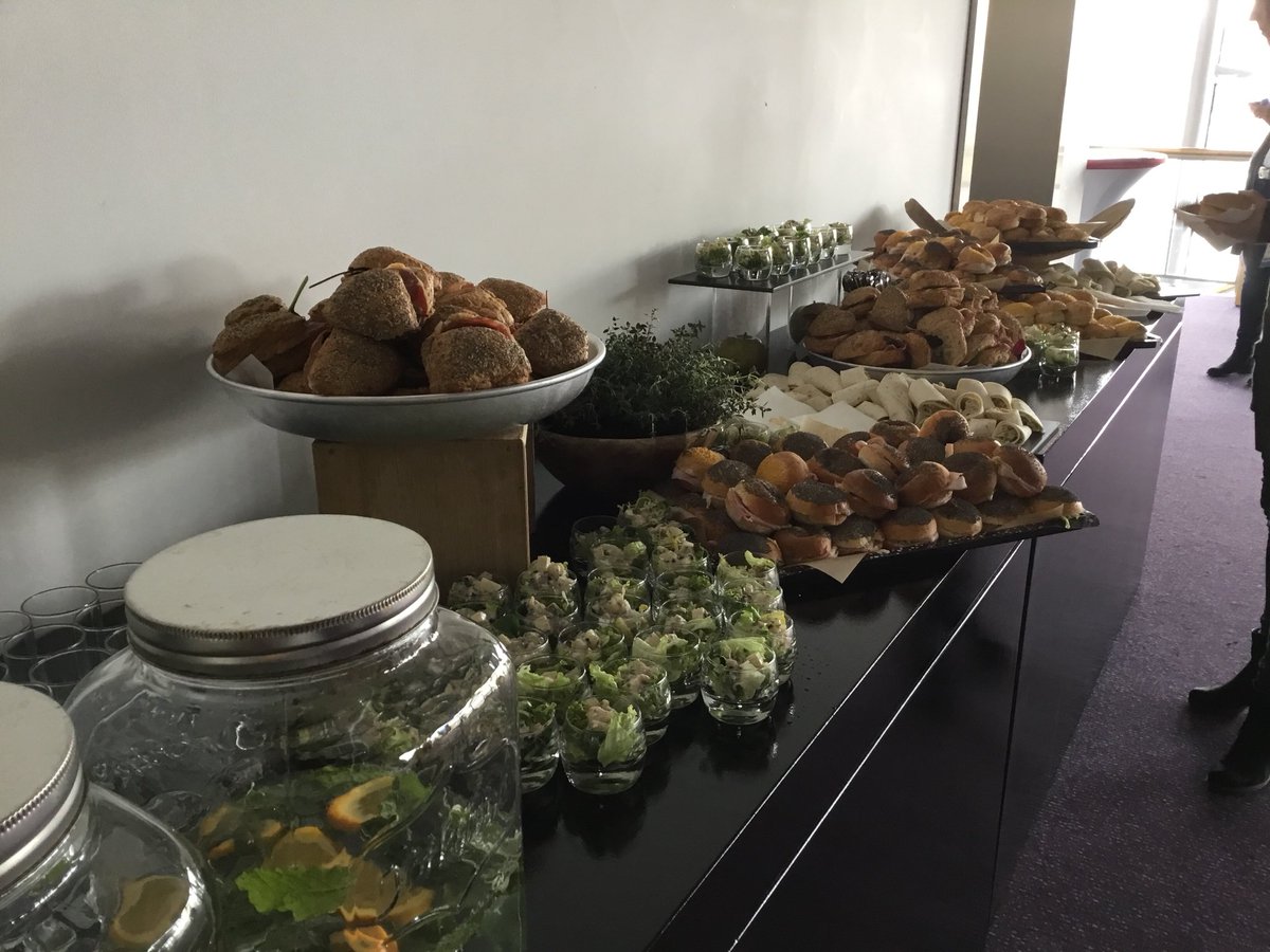 We kunnen al bijna gaan genieten van de lunch. #ndc2018