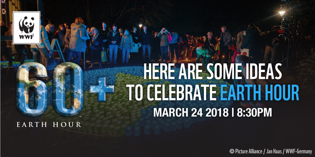 WWF_Philippines's tweet photo. It doesn't matter where you'll be -- Earth Hour can easily be celebrated anywhere and with anyone. #EarthHourPH2018 #Connect2Earth 
👉 https://t.co/037rlVZ58k https://t.co/Bsjs6q7DAU