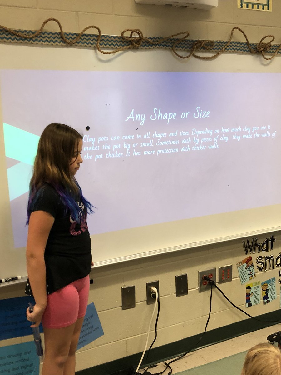 MrsHunterCMCSI's tweet photo. Genius Hour projects- pottery and wolves!  We are learning so much from these presentations. @CMCSIWarriors https://t.co/HEdGStKvi8